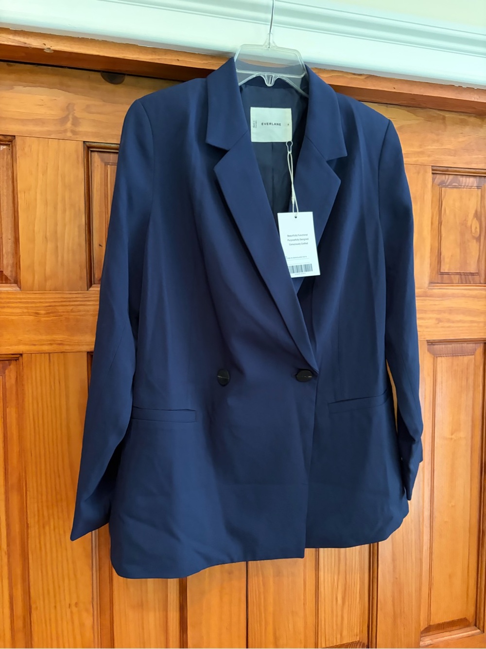Everlane The Drapey Blazer Double-Breasted Size 8